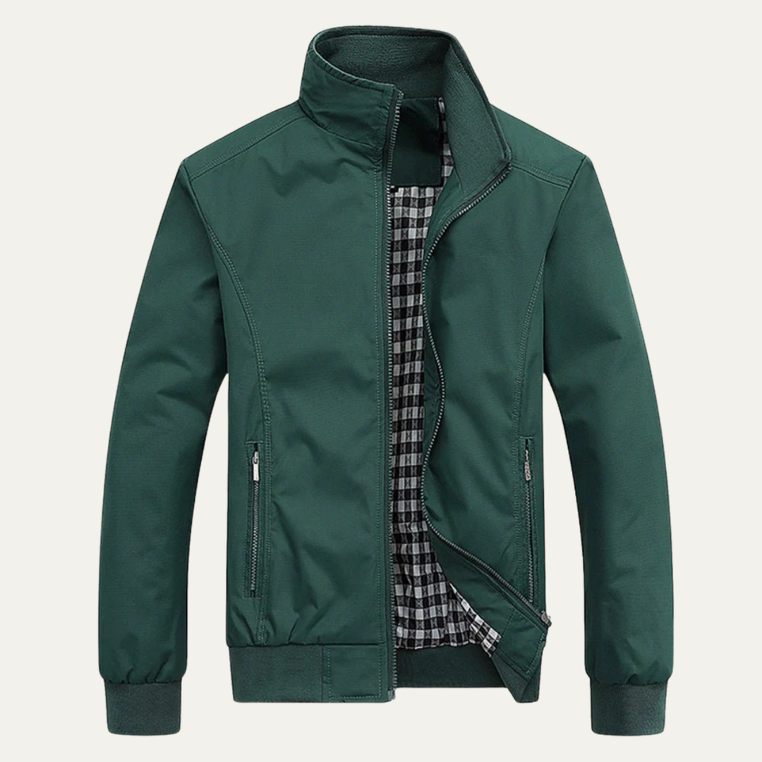 Freja Andersen | Herre afslappet let bomber Zip Up jakke