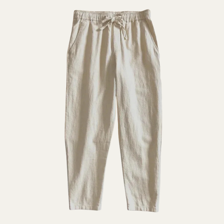 Siena | Herre Elastic Waist hør let joggerbukser bukser