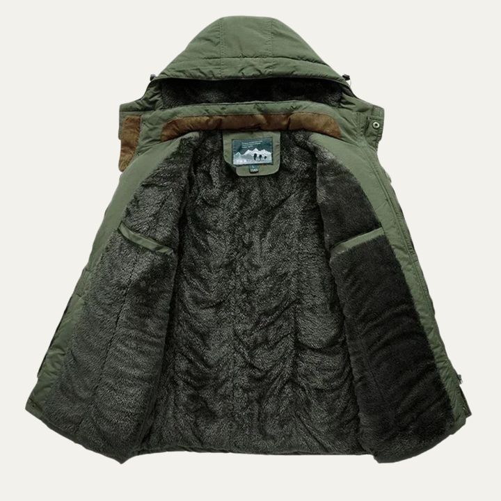 Freja Andersen | Herre vinter vandtæt Parka jakke med Multiple Pockets