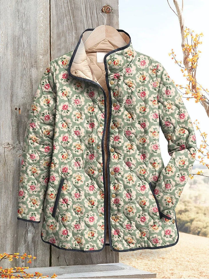 ELEANOR | VINTAGE ROSE VATTERET JAKKE — 1