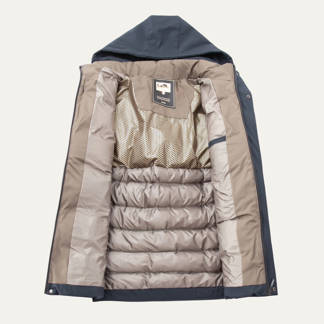 Freja Andersen | Herre tyk bomuld Padded vinter jakke med Hood
