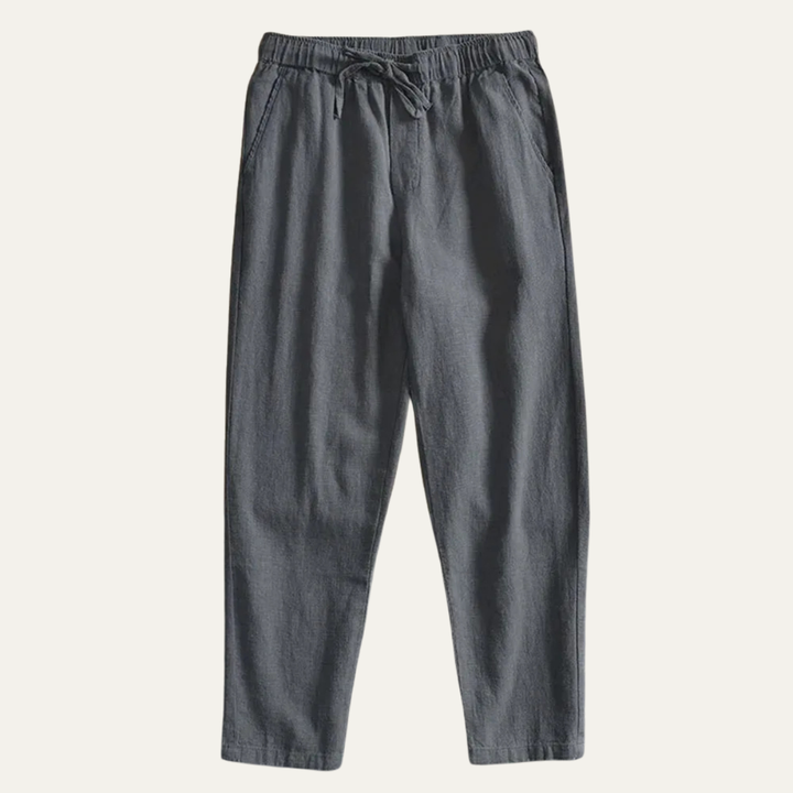 Siena | Herre Elastic Waist hør let joggerbukser bukser