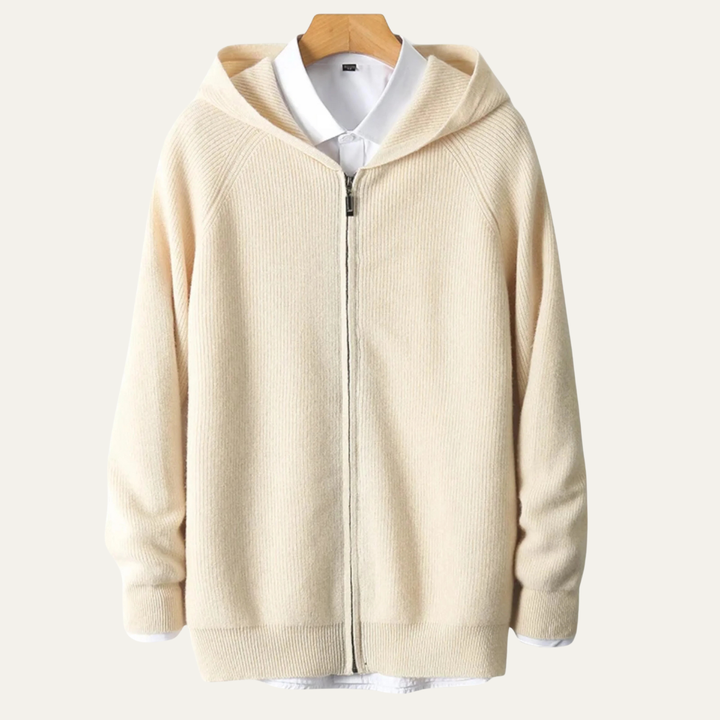 Riva Garda herre blød luksus merino uld Zipped trøje