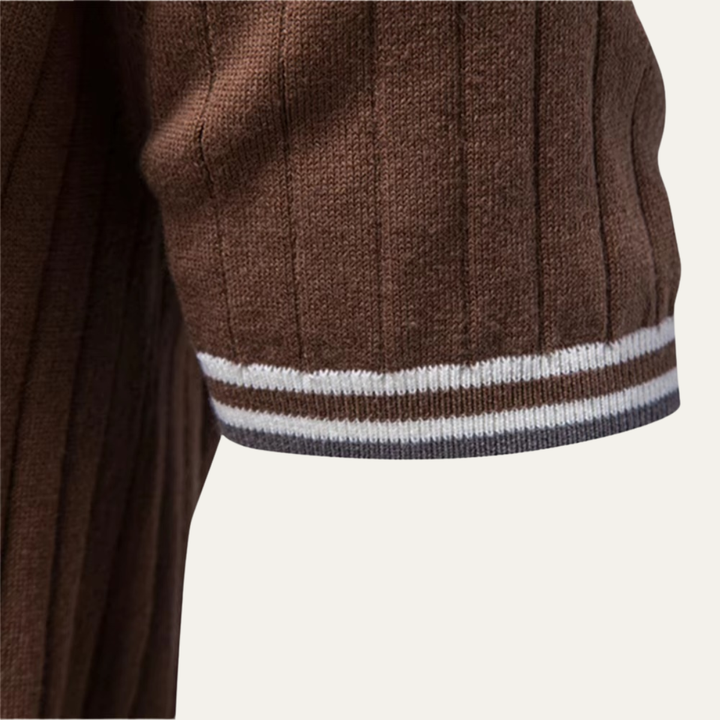 Freja Andersen | Herre strik poloshirt