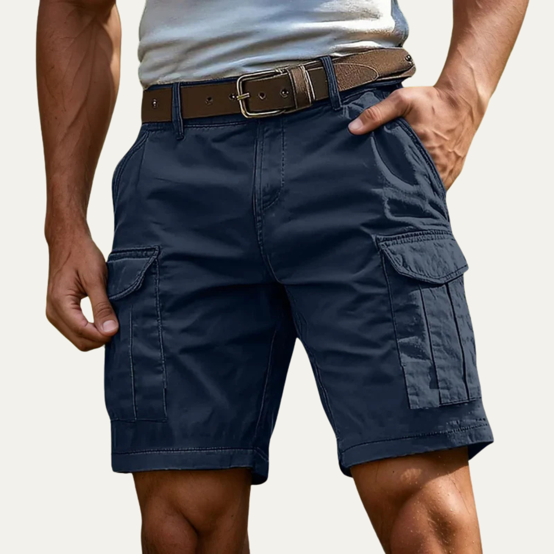 Freja Andersen | Herre afslappet sommer Utility shorts med lommer