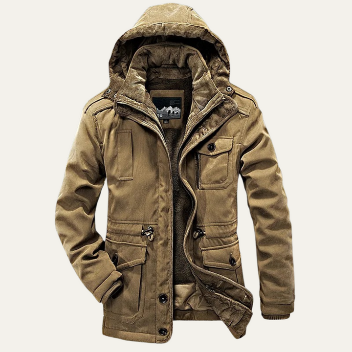 Freja Andersen | Herre Insulated vinter Parka jakke med Hood