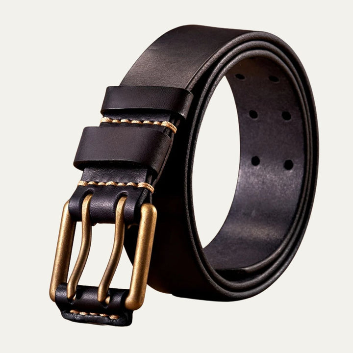Lancaster bælte - Double-Pin vintage læder Design