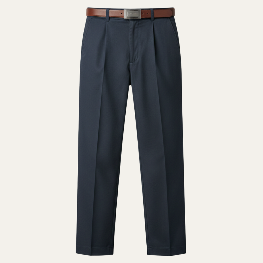Briarcliff Park herre klassisk afslappet Double plisserede Straight Leg bukser