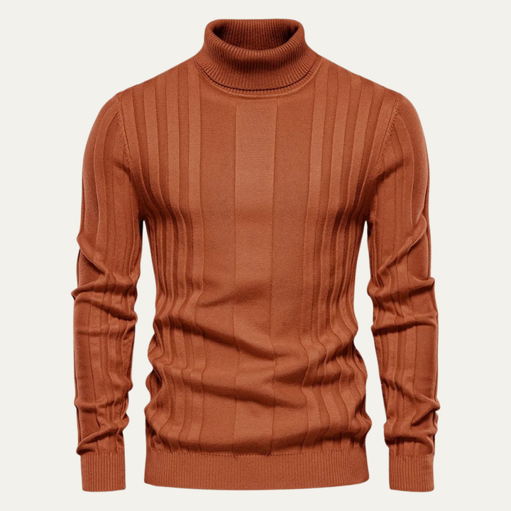 Freja Andersen | Herre slim fit strik rullekrave trøje