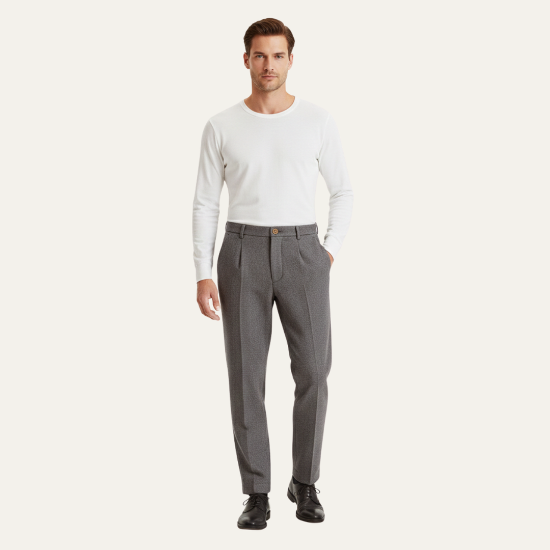 Hawkington | Herre vintage uld sildeben Straight Leg bukser