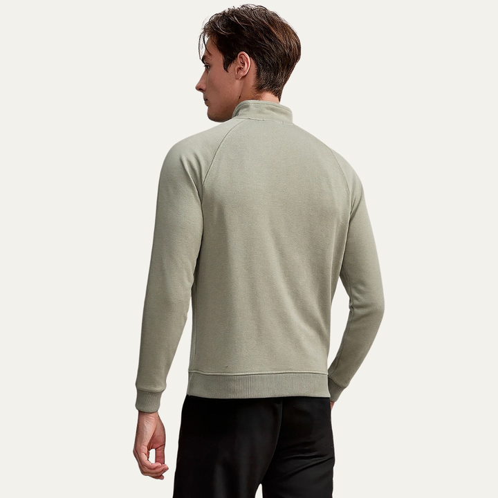 Freja Andersen | Herre halv lynlås langærmet afslappet Sweatshirt