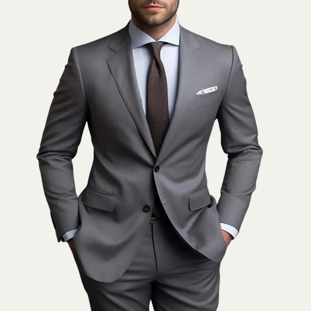 Freja Andersen | Herre slim fit 2 Piece jakkesæt - Notched Lapel blazer & bukser