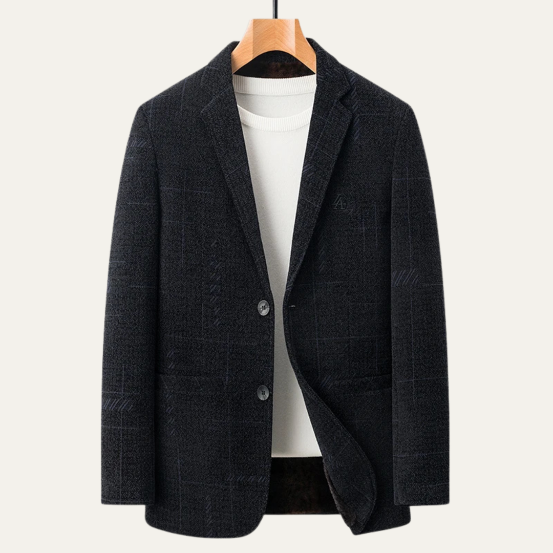 Freja Andersen | Herre stilren business blazer med varm blødt foer