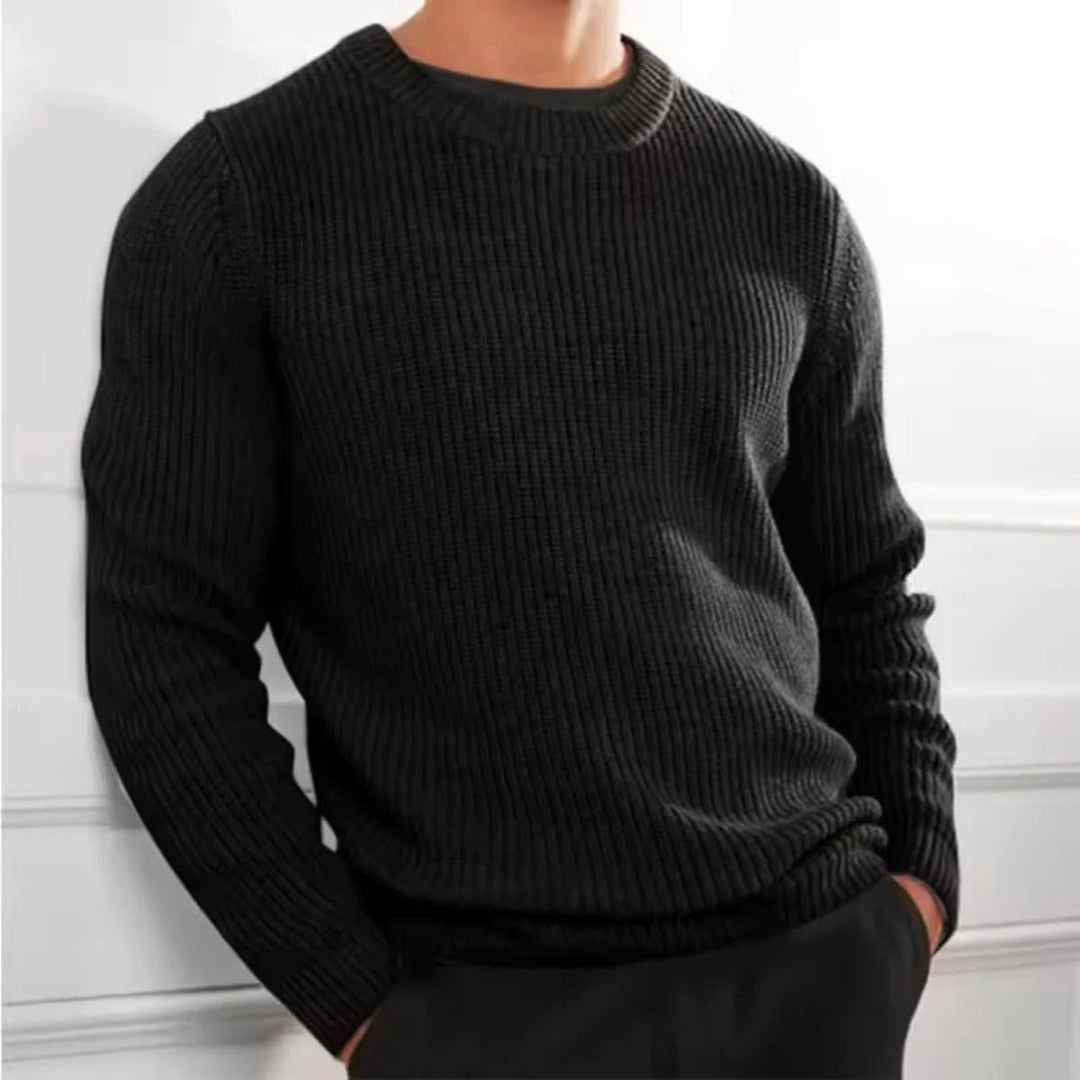 Tokyo merino uld Ribbed O Neck trøje
