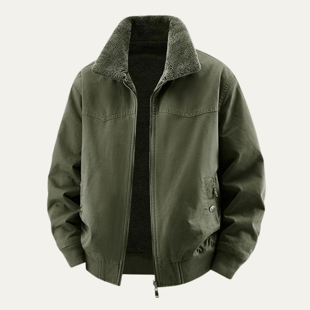 Freja Andersen | Herre fleeceforet Reversible bomberjakke