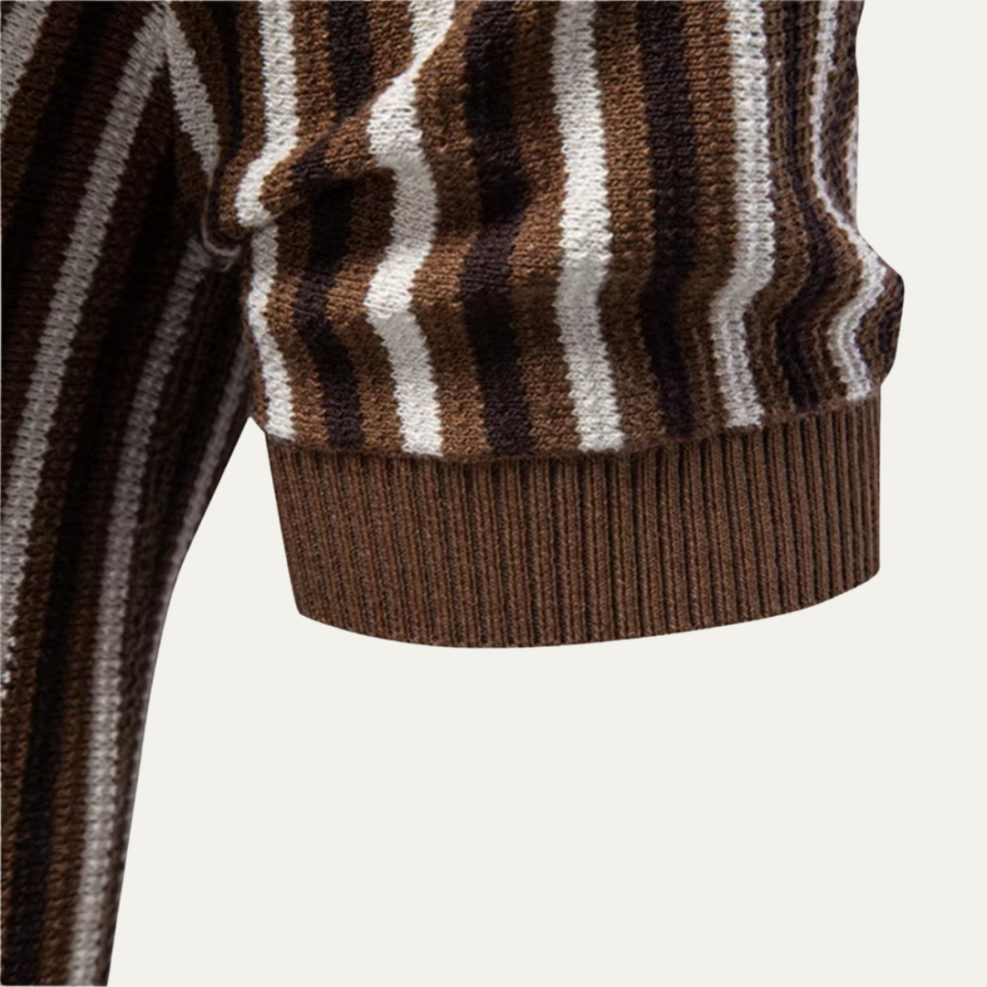 Freja Andersen | Herre strik stilren poloshirt