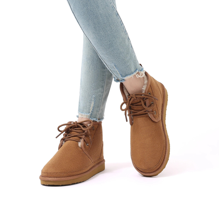 Ridgefall | Herre Cozy ruskind varm Fur Lined Non Slip Snow støvler