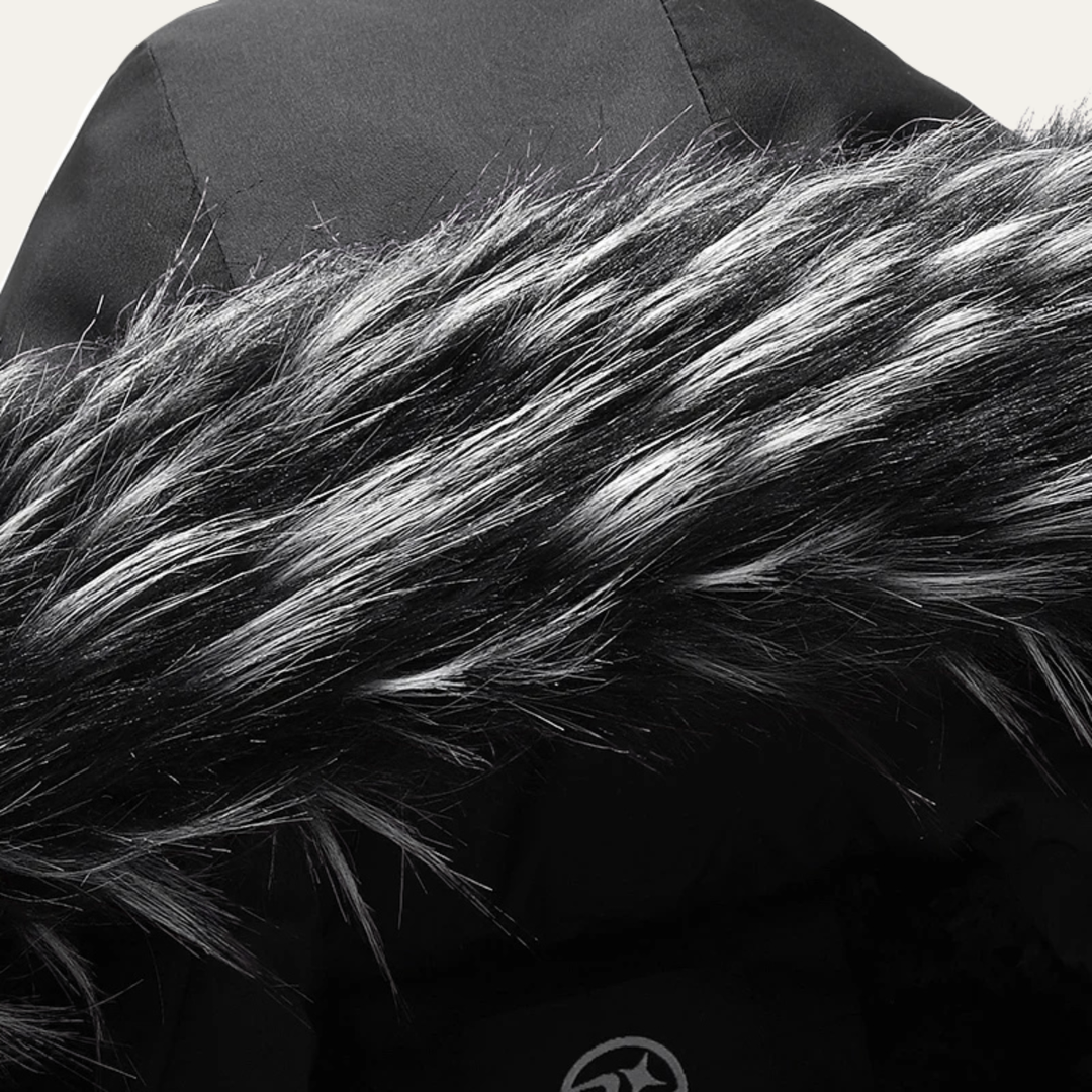 Freja Andersen | Herre vinter varm Detachable Fur med hætte jakke
