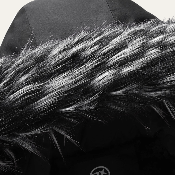 Freja Andersen | Herre vinter varm Detachable Fur med hætte jakke