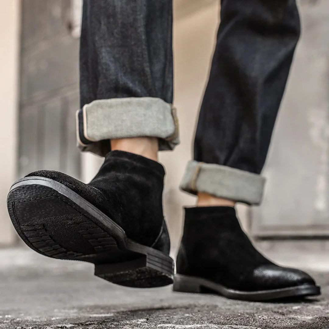Vicenza | Herre Zip Up ruskind læder Ankle støvler