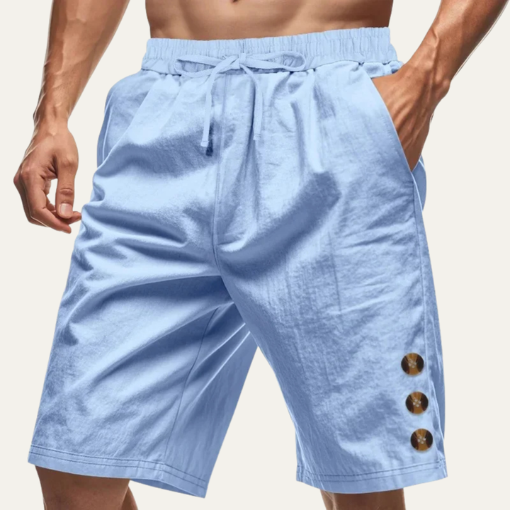 Freja Andersen | Herre afslappet knap Detail snøre sommer shorts