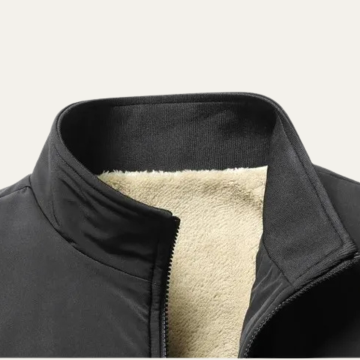 Freja Andersen | Herre stående krave let Zip Up frakke