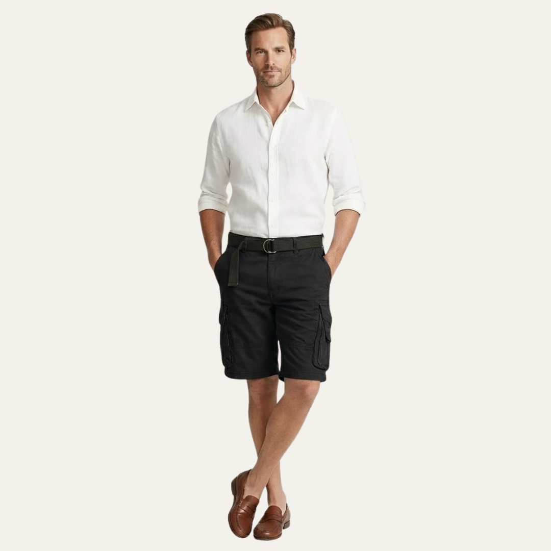 Freja Andersen | Herre afslappet Utility bomuld Cargo shorts