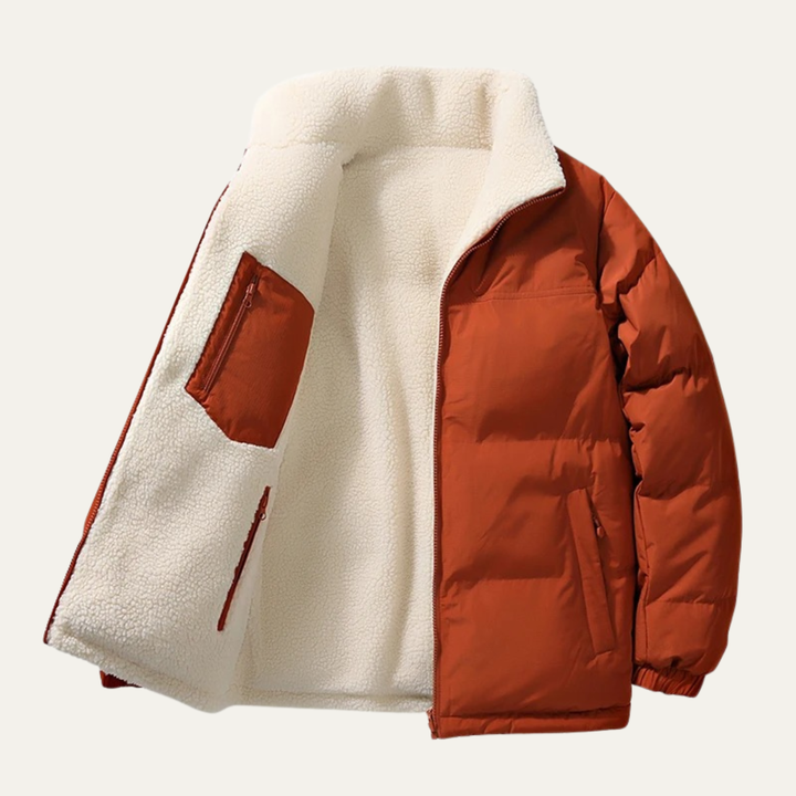 Freja Andersen | Herre Double sided varm uld bomuld frakke