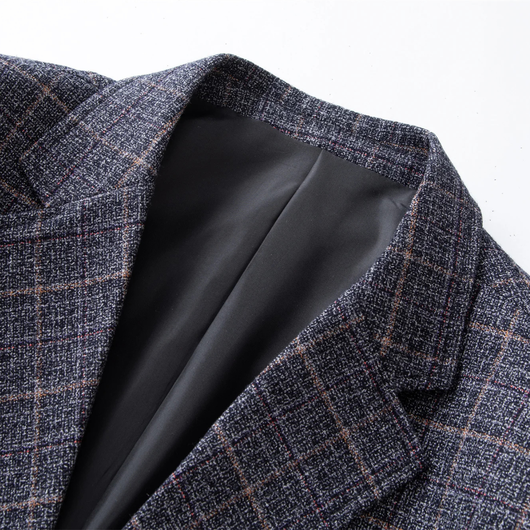 Freja Andersen | Herre Plaid stribet business afslappet Work jakke