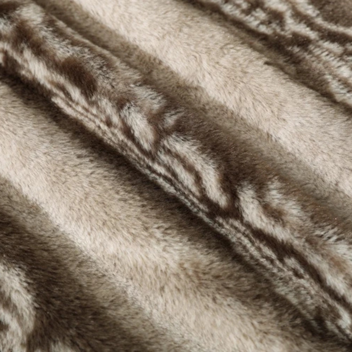 Lacco Ameno herre Fur Lined quiltet vinter jakke med sherpa krave