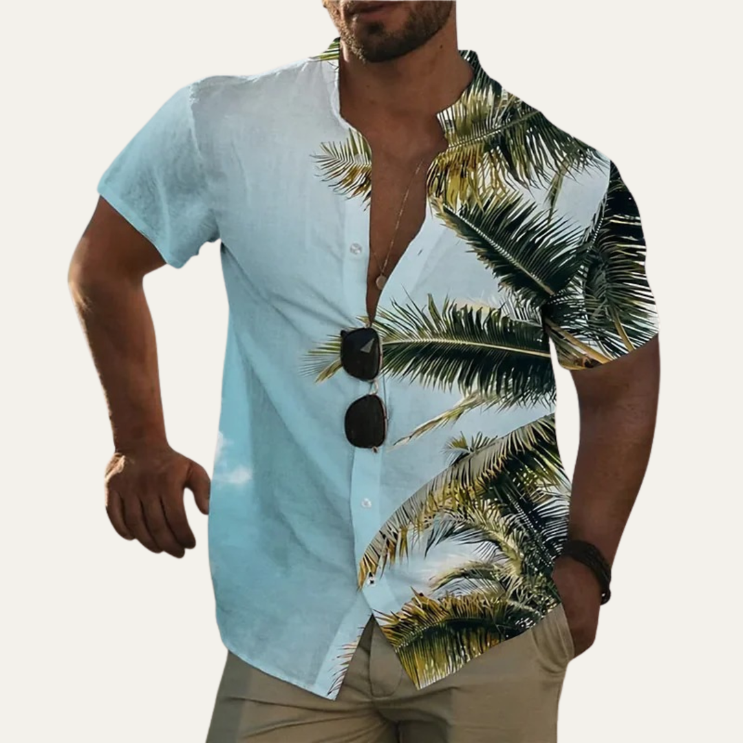 Freja Andersen | Herre klassisk Tropical Coconut mønster Hawaiian Beach skjorte