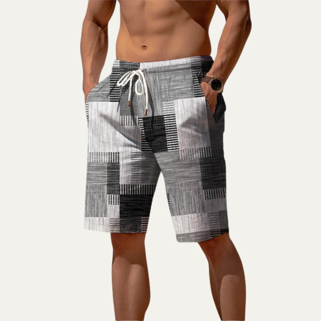 Freja Andersen | Herre afslappet snøre Checked sommer shorts