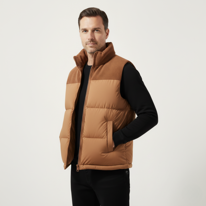 Port Isaac herre Stylish quiltet puffer Gilet