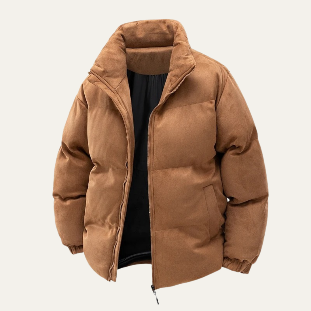 San Casciano herre ruskind vinter bomuld Padded pufferjakke