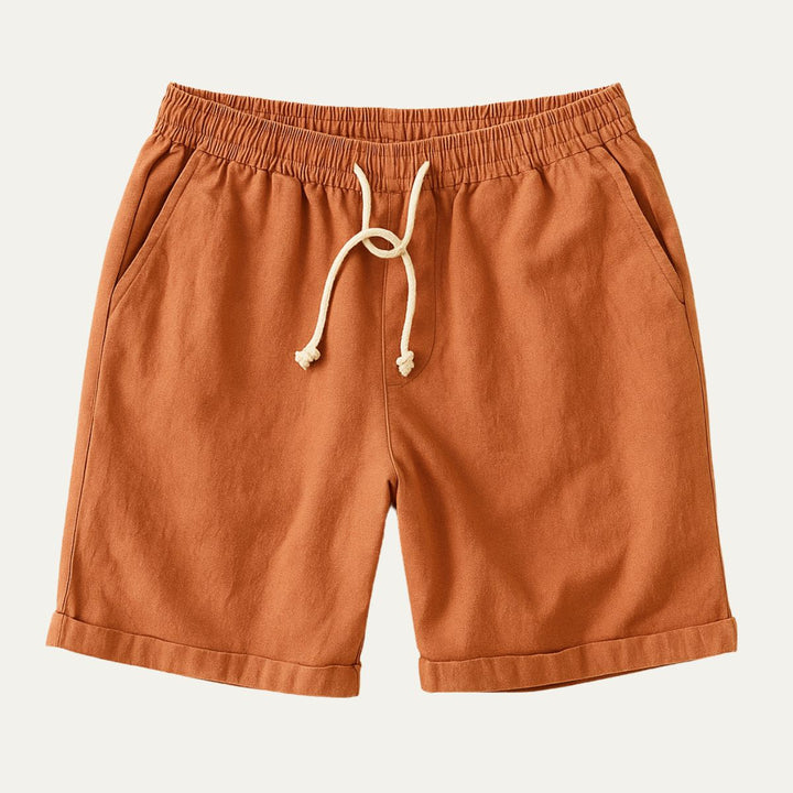 Rowley hør shorts - snøre shorts til mænd