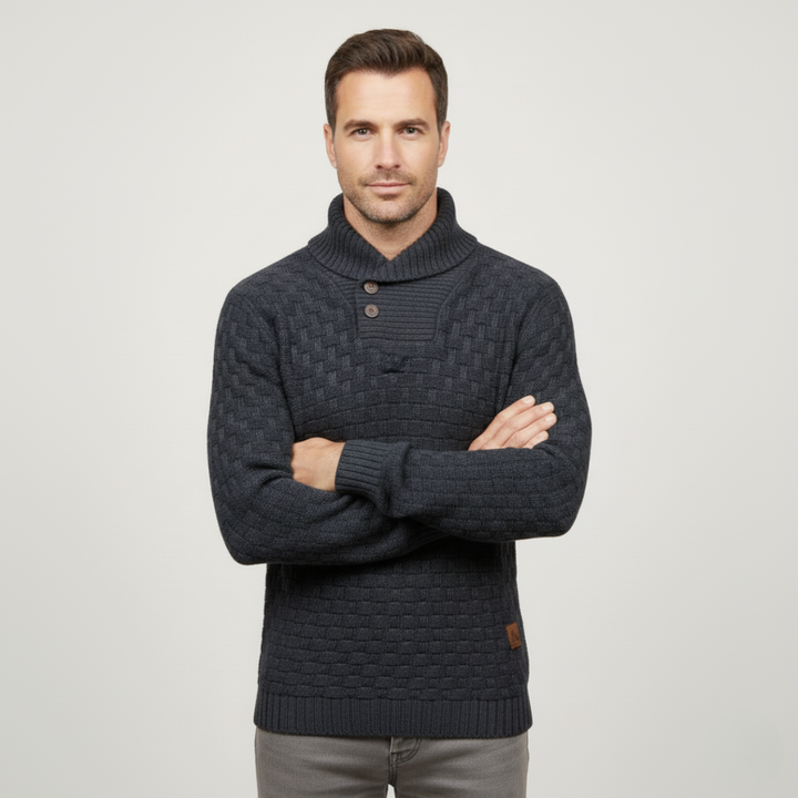 Brighton | Herre Chunky strik trøje med Buttons