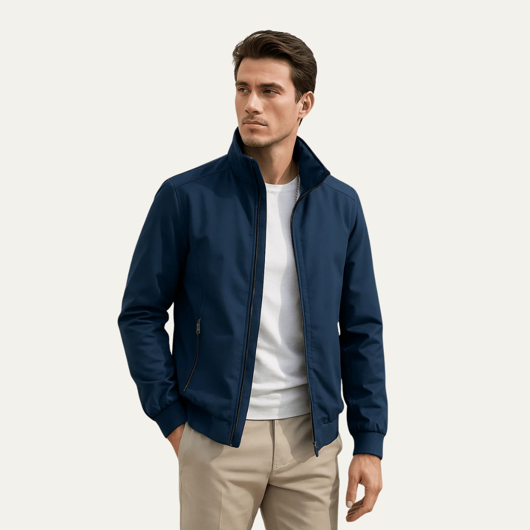 Freja Andersen | Herre afslappet let bomber Zip Up jakke