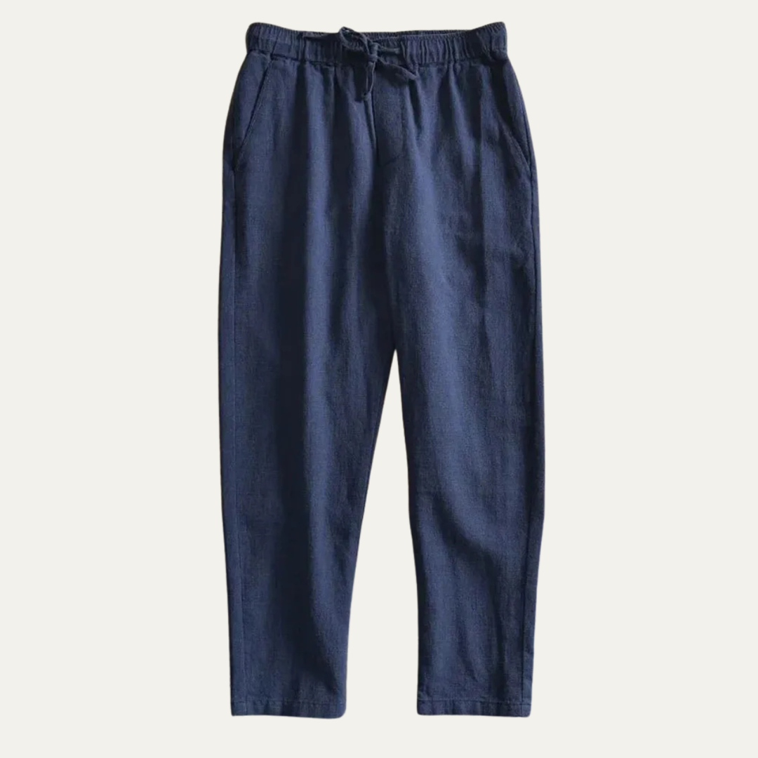 Siena | Herre Elastic Waist hør let joggerbukser bukser
