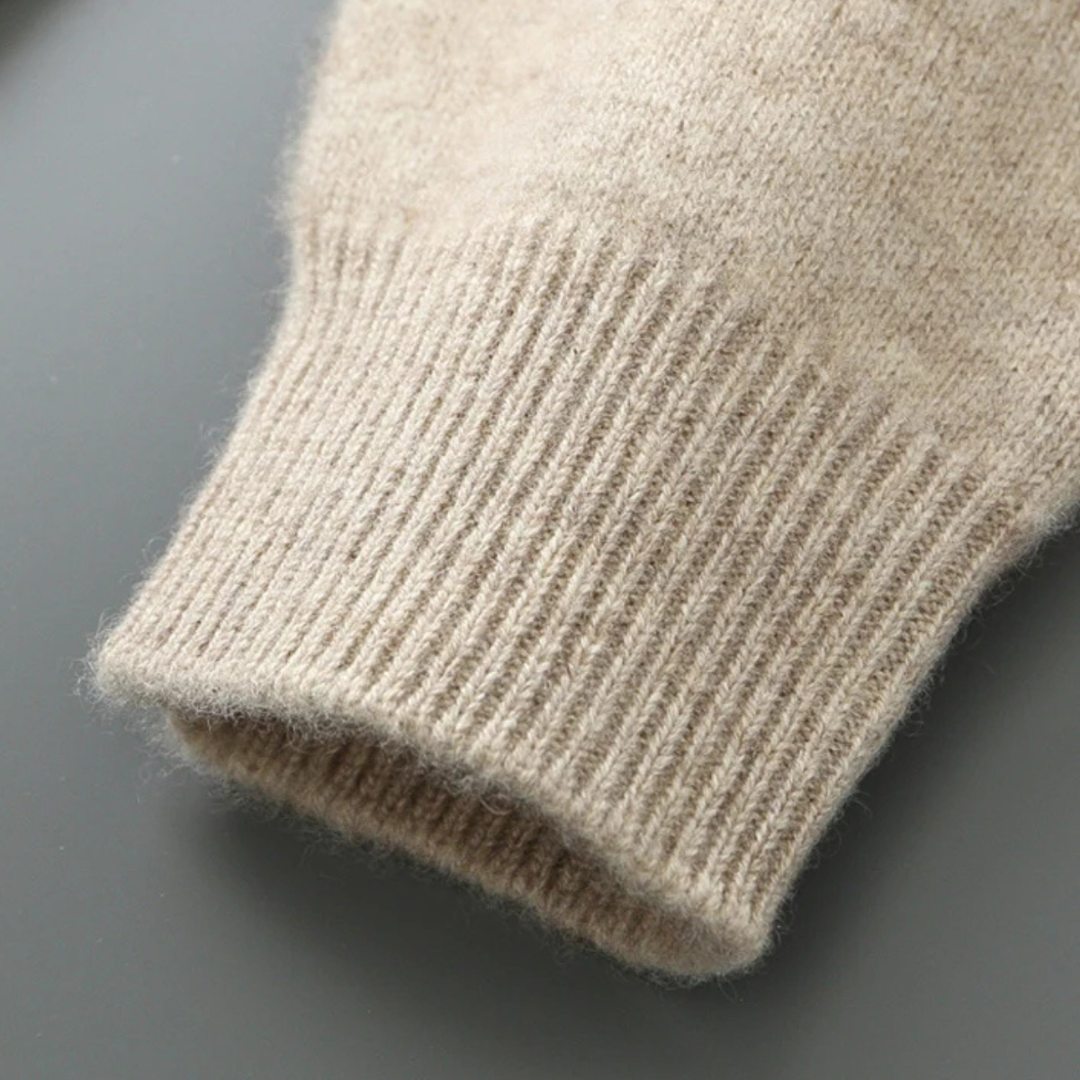Oldmarket kashmir trøje - herre 100% blød luksus uld strik cardigan
