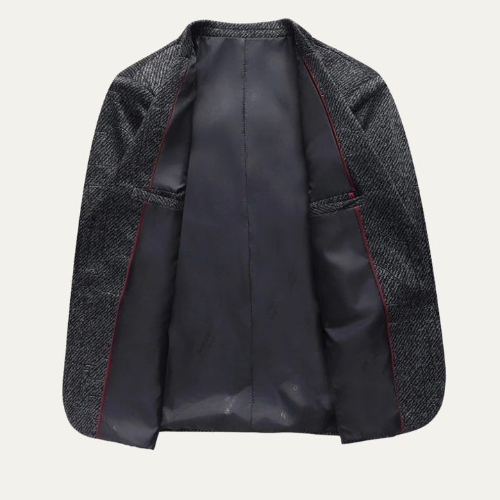 Freja Andersen | Herre slim fit stilren afslappet Checked blazersæt
