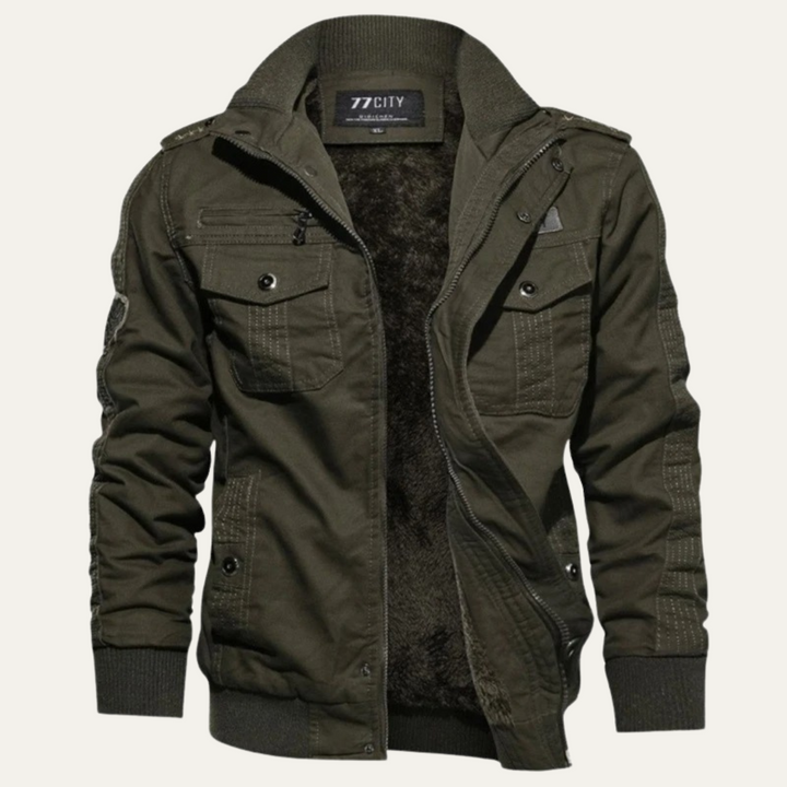 Freja Andersen | Herre Windproof Multi-Pocket Military bomberjakke