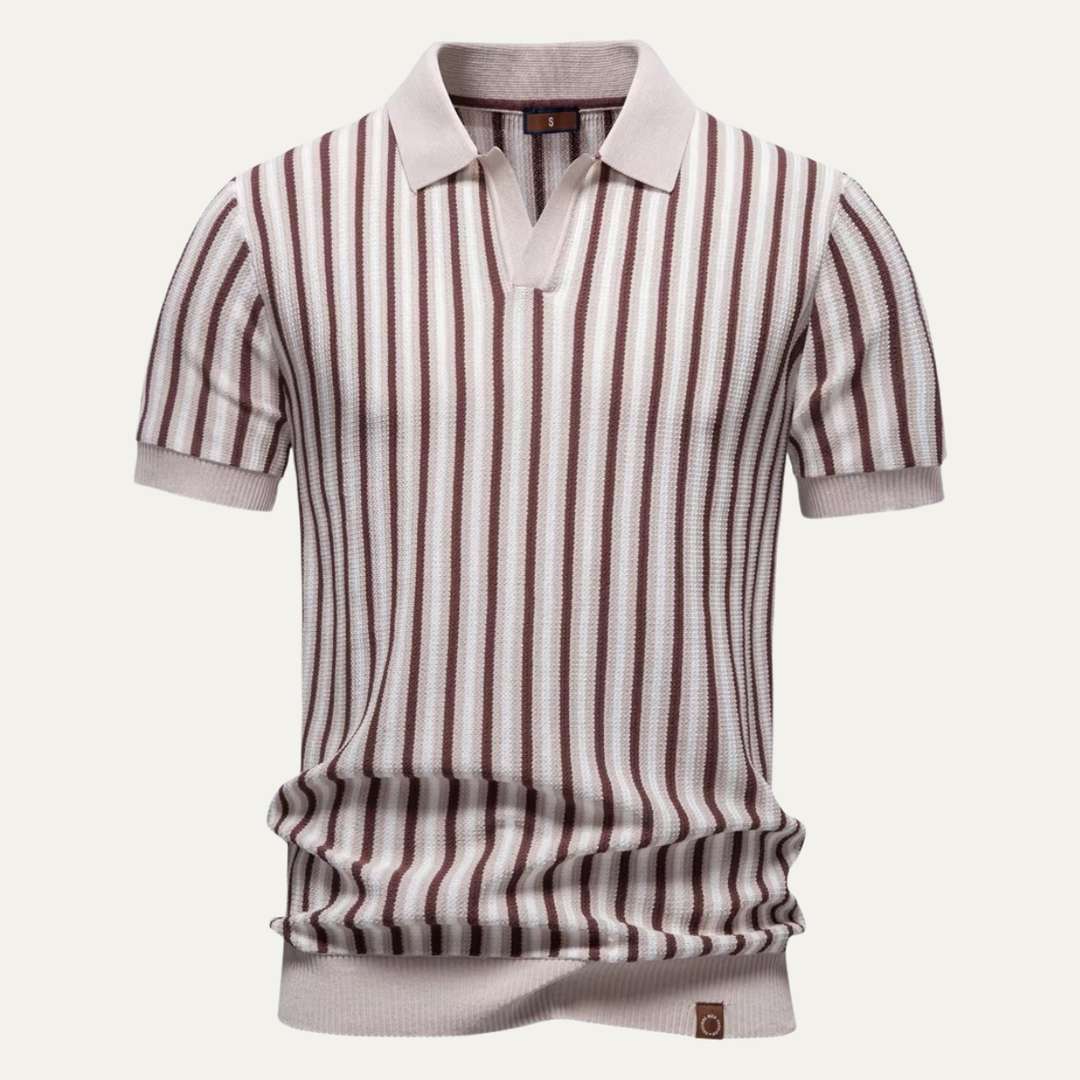 Freja Andersen | Herre strik stilren poloshirt