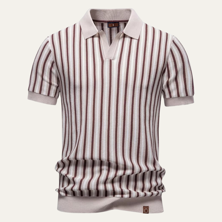 Freja Andersen | Herre strik stilren poloshirt