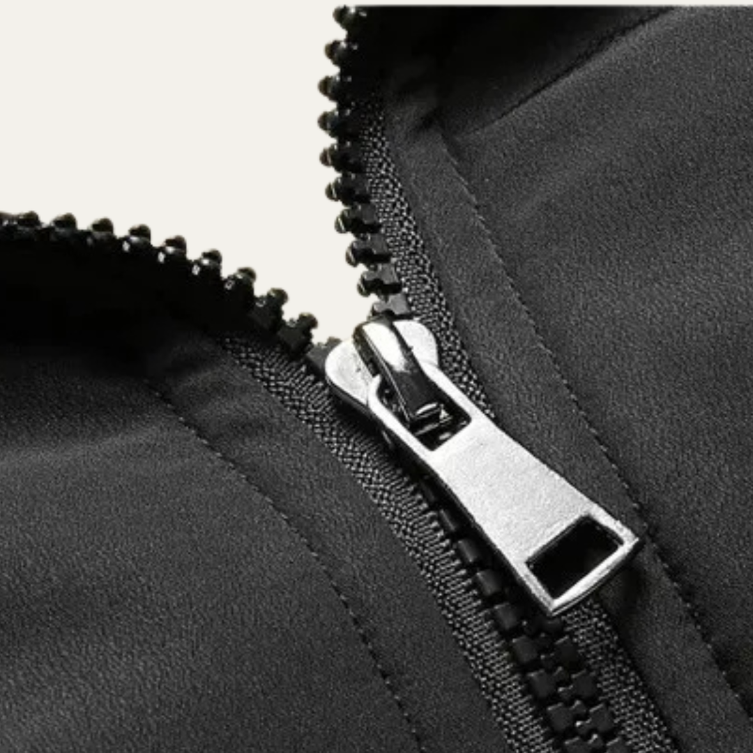 Freja Andersen | Herre stående krave let Zip Up frakke