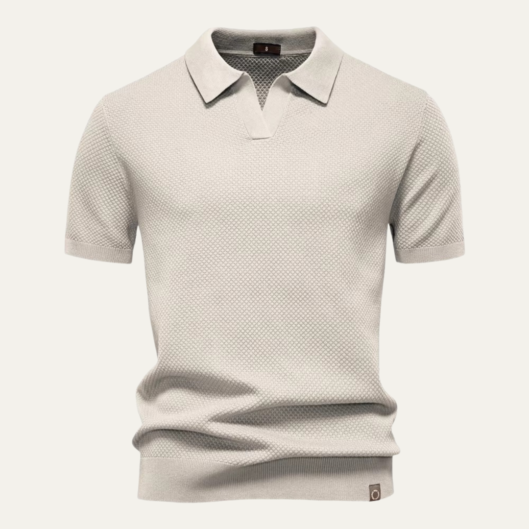Freja Andersen | Herre strik poloshirt