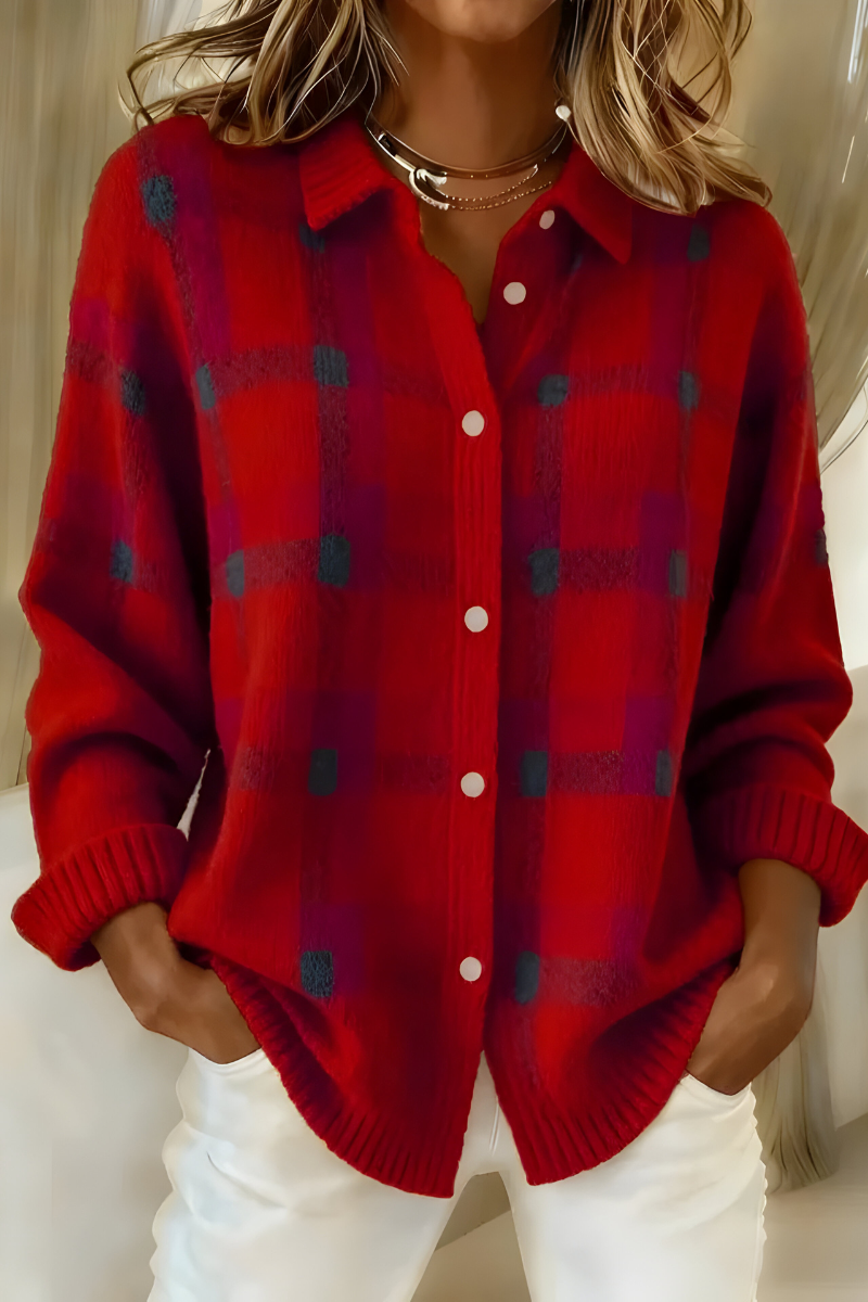 Camille™ | Plaid cardigan — 2