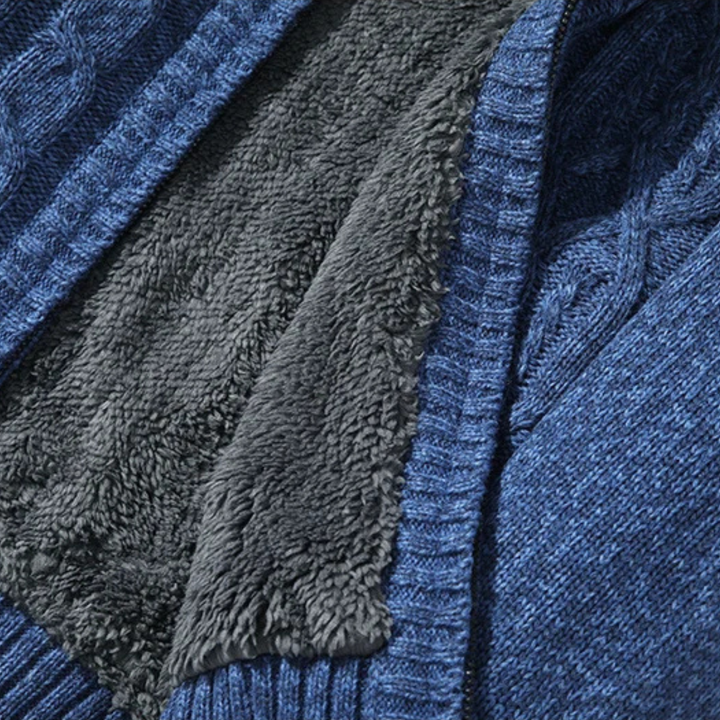 Bellwood | Herre uld Fleece vinter Zip cardigan