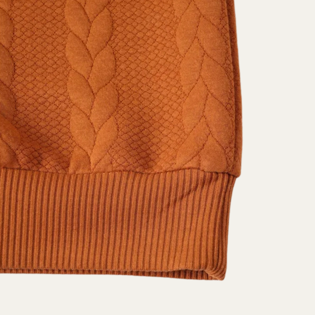 Paestum | Herre varm Ribbed kabelstrik rullekrave trøje