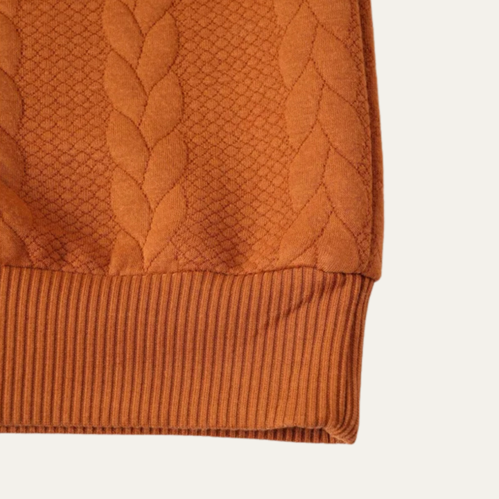 Paestum | Herre varm Ribbed kabelstrik rullekrave trøje