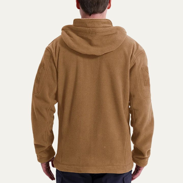 Freja Andersen | Herre varm Tactical Fleece jakke med Hood and Multi Pockets